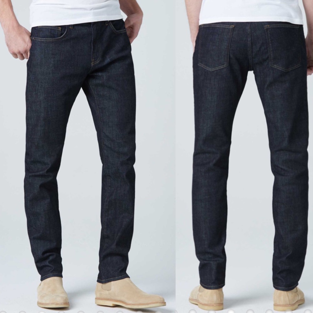 DSTLD Men's Slim Jeans - Dark Blue